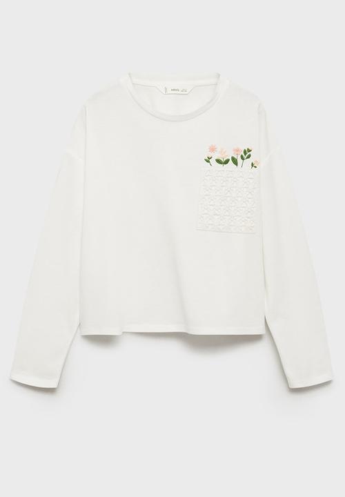 MANGO - T-shirt bouquet - natural