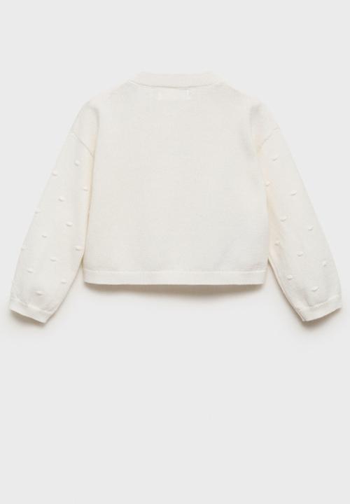 MANGO - Cardigan sally - natural