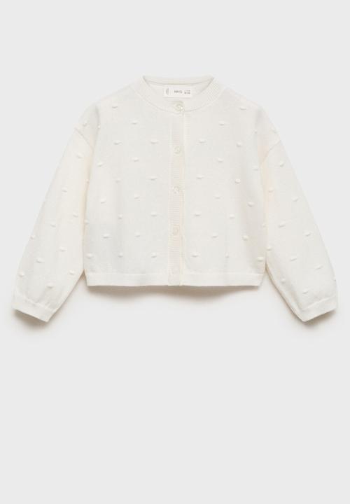MANGO - Cardigan sally - natural