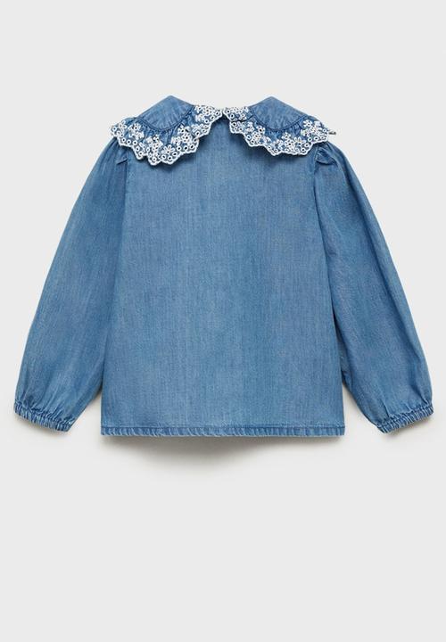 MANGO - Blouse marsella - open blue