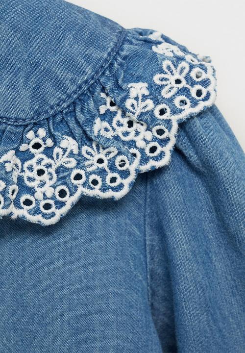 MANGO - Blouse marsella - open blue