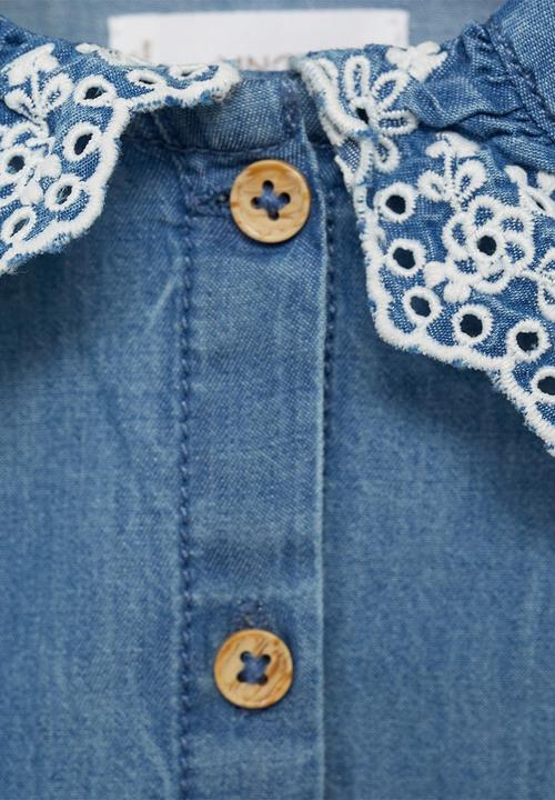 MANGO - Blouse marsella - open blue