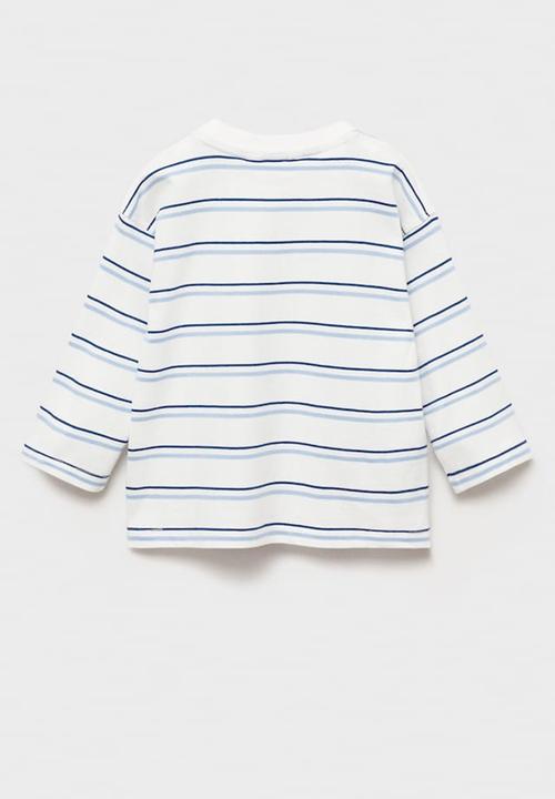 MANGO - T-shirt midblue - medium blue