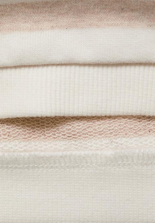 MANGO - Sweatshirt croisant - light beige