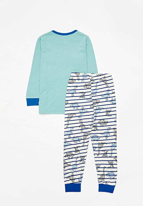 Pop Candy - Printed pj set - blue & white