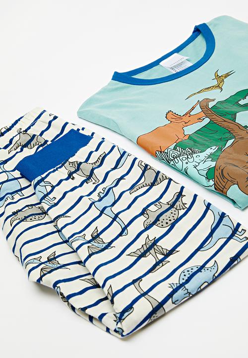 Pop Candy - Printed pj set - blue & white
