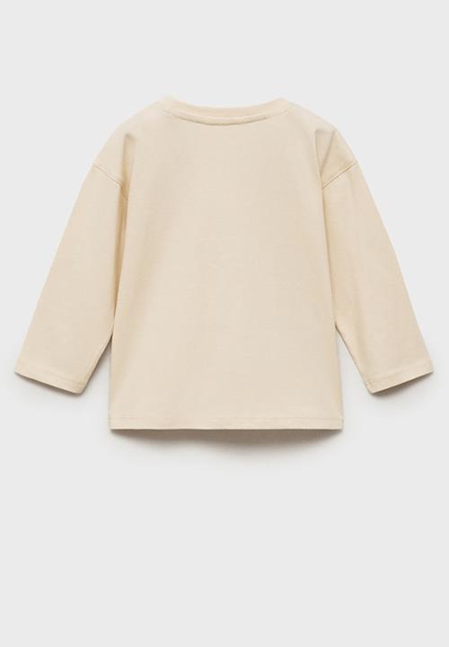 MANGO - T-shirt away - light beige