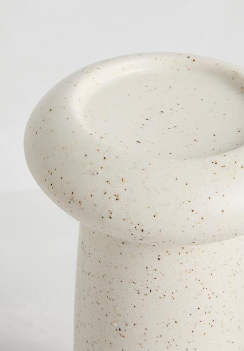 Sixth Floor - Sandstone Candle Holder - Ivory
