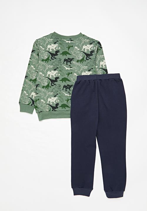 Pop Candy - Sweat top & bottom set - green & blue