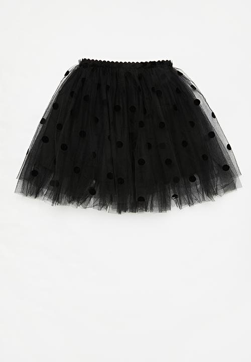 Pop Candy - Polka dot tutu skirt - black