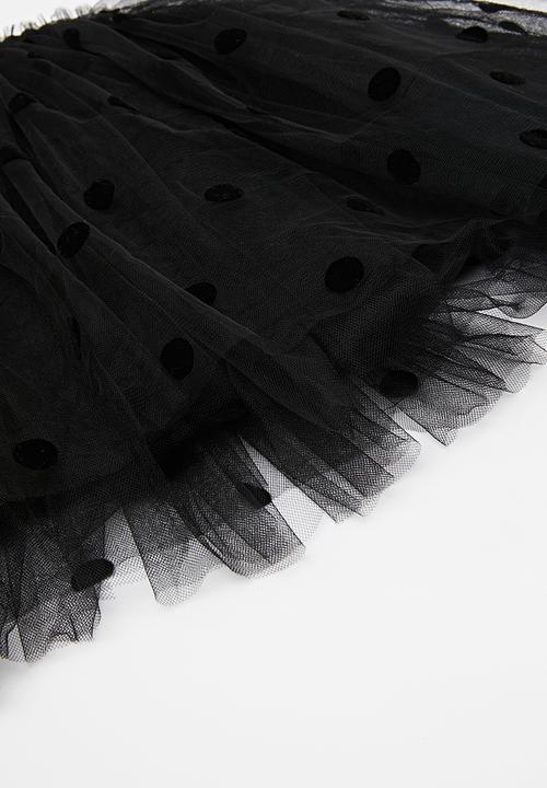 Pop Candy - Polka dot tutu skirt - black