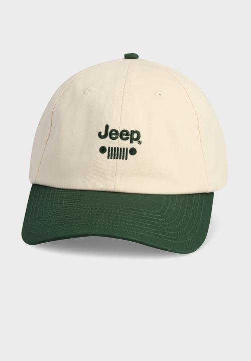 JEEP - Dad Cap - Green & Ecru