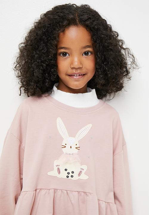 Pop Candy - Frilled hem sweat top & legging set - pink
