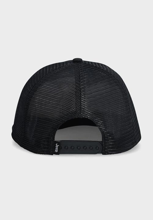 JEEP - 7 Panel Flat Peak Cap - Black