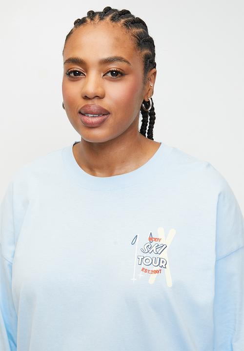 Cotton On - Plus Long Sleeve Graphic Crew - Windsurfer/Ski Tour