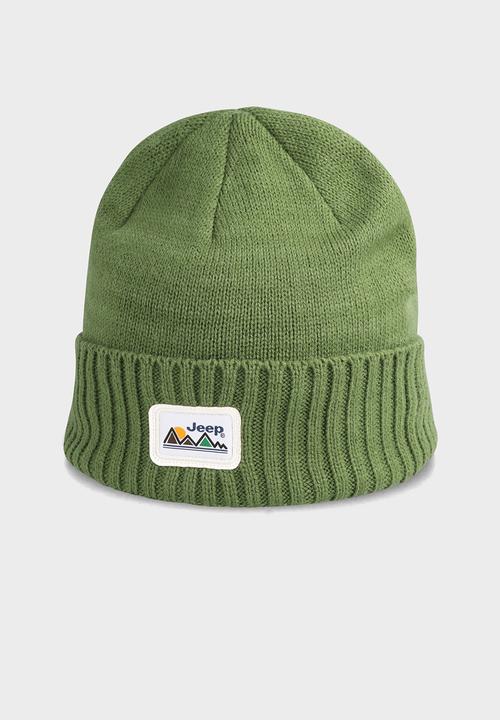 JEEP - Chunky Knit Beanie - Olive