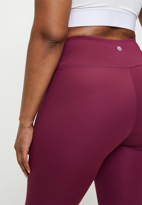 Cotton On - Plus Bondi Everyday Full Length Tight - Sangria