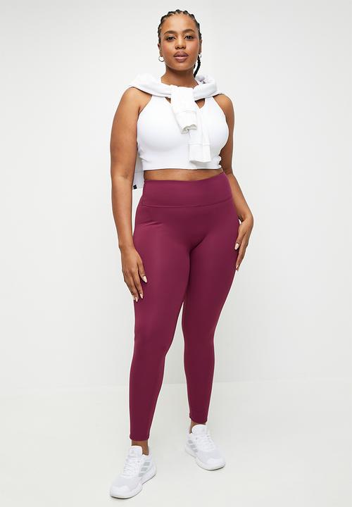 Cotton On - Plus Bondi Everyday Full Length Tight - Sangria