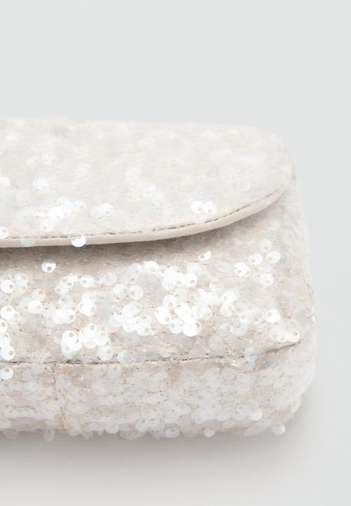 MANGO - Mini bag florie - natural
