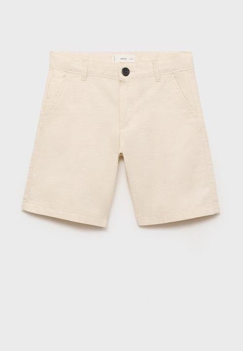 MANGO - Bermudas calatea - light pastel brown