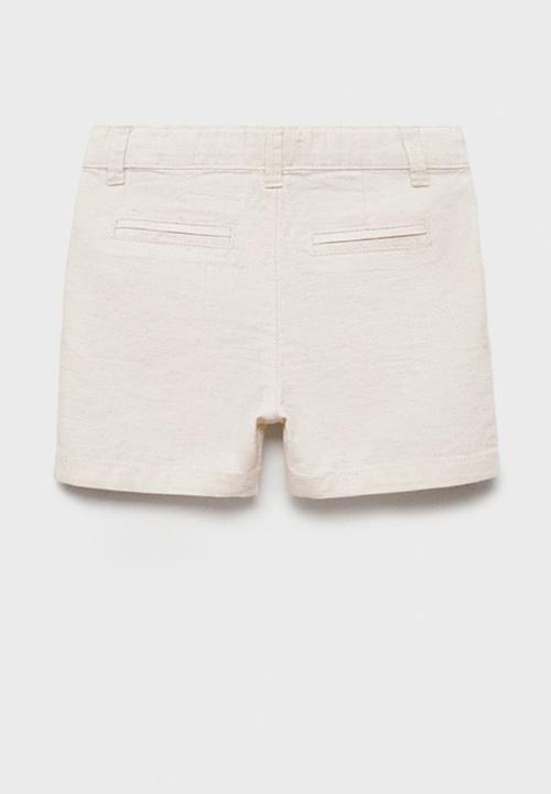 MANGO - Bermudas calateab - light pastel brown