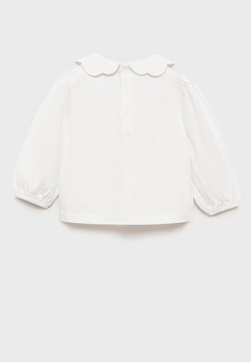 MANGO - T-shirt mew - natural