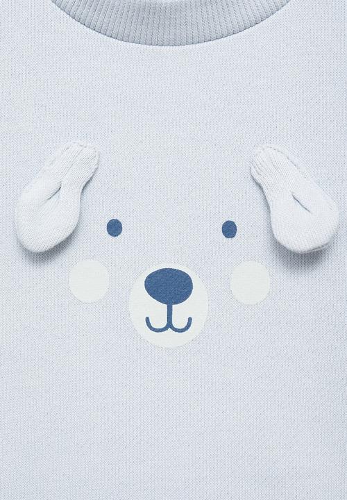 MANGO - Sweatshirt ears - medium blue