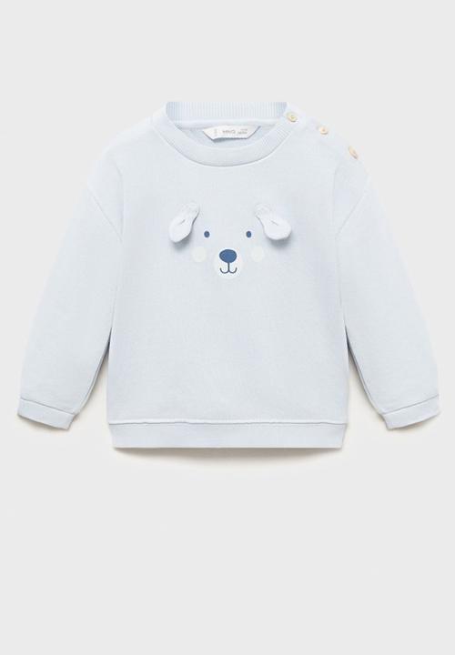 MANGO - Sweatshirt ears - medium blue