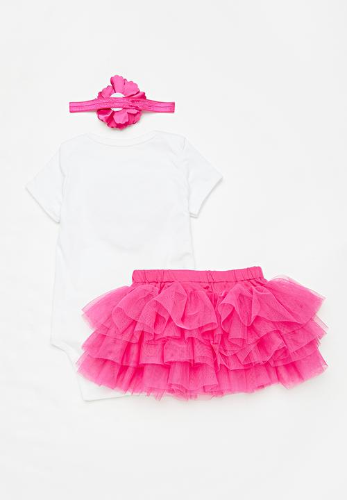 Pop Candy - 3 Piece set-pink & white