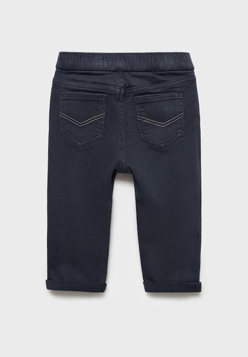 MANGO - Trousers lima - navy