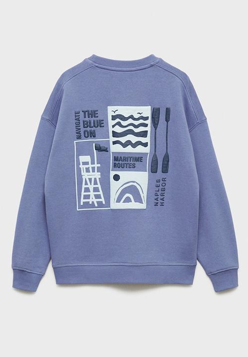 MANGO - Sweatshirt speed - medium blue