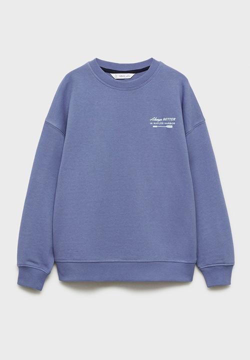 MANGO - Sweatshirt speed - medium blue