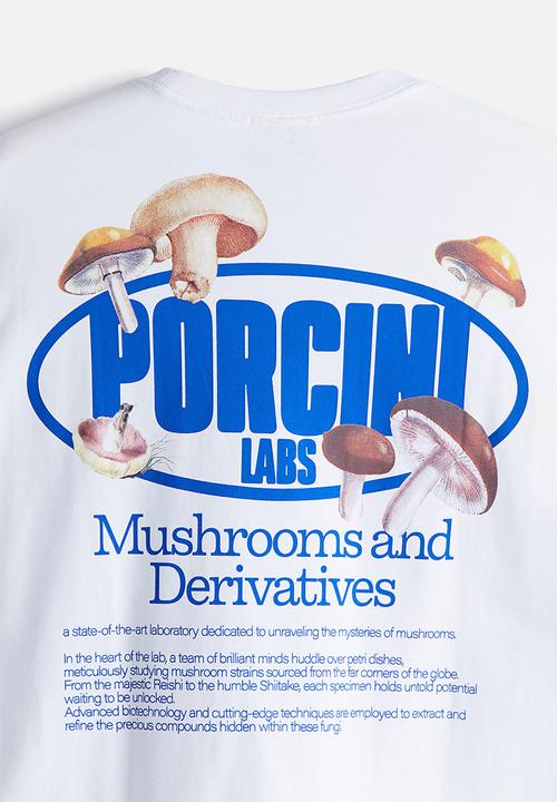 Loose fit printed t-shirt - white/porcini labs - 0967955100