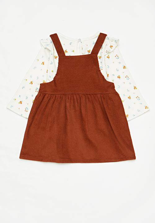 Pop Candy - 3 piece set - brown ochre/white/multi