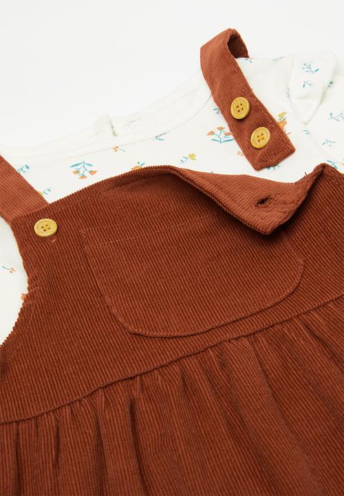 Pop Candy - 3 piece set - brown ochre/white/multi