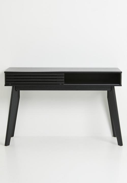 Sixth Floor - Slatted Desk -Black