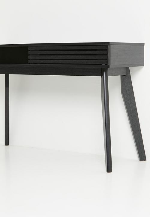 Sixth Floor - Slatted Desk -Black