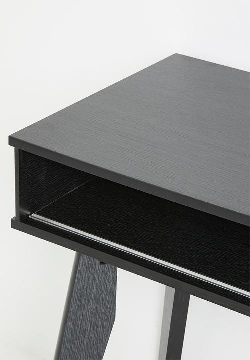 Sixth Floor - Slatted Desk -Black