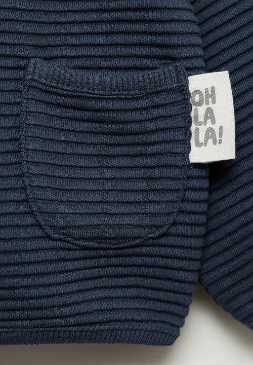 MANGO - Sweatshirt ottoman - navy