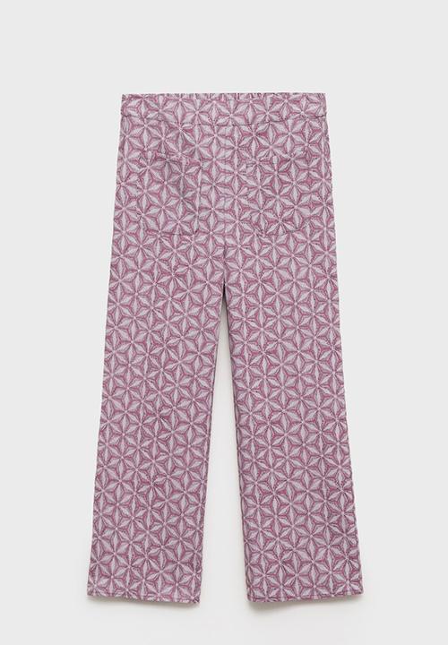 MANGO - Trousers carlota - medium pink
