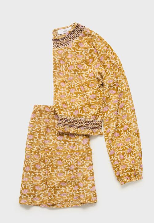 MANGO - Blouse lourdes - dark yellow