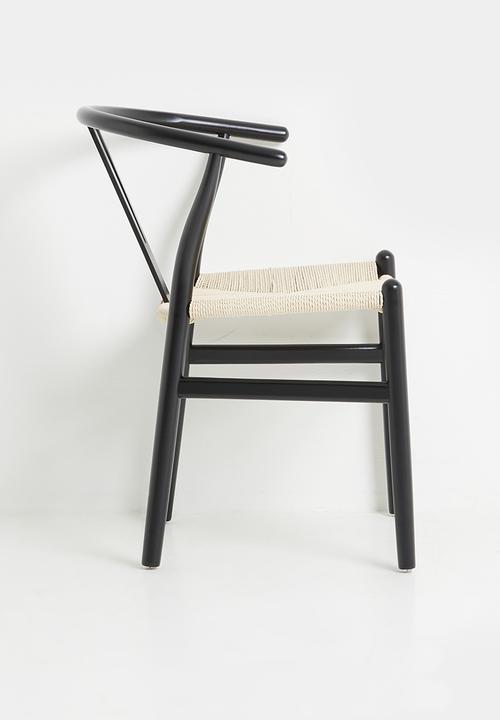 Sixth Floor - Harmony solid wood chair - black