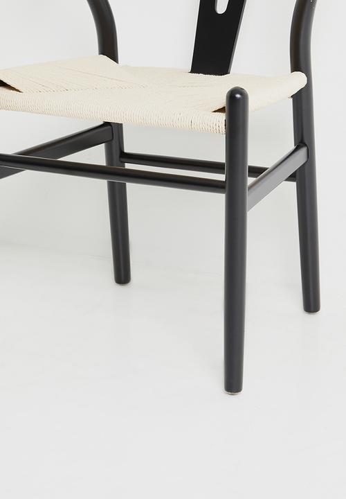 Sixth Floor - Harmony solid wood chair - black