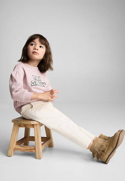 MANGO - Sweatshirt amour - medium pink