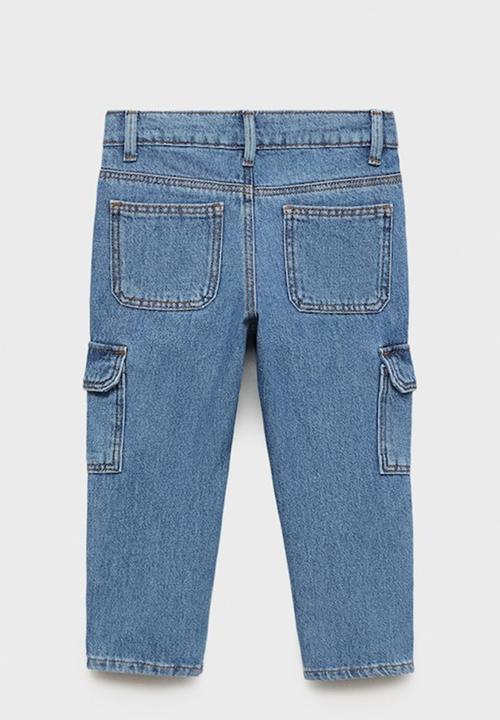 MANGO - Jeans cargob - open blue