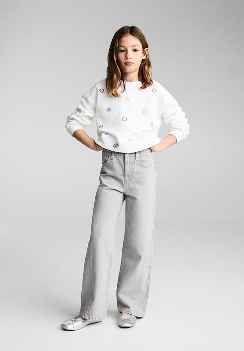 MANGO - Sweatshirt mirrors - natural white