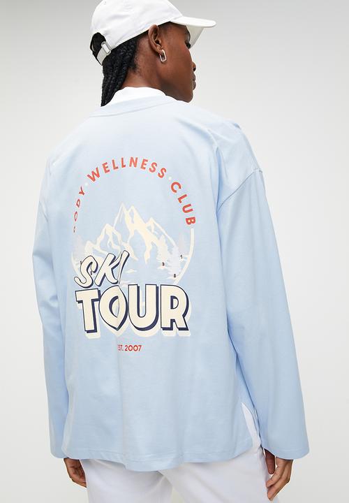 Cotton On - Long Sleeve Graphic Crew - Windsurfer/Ski Tour