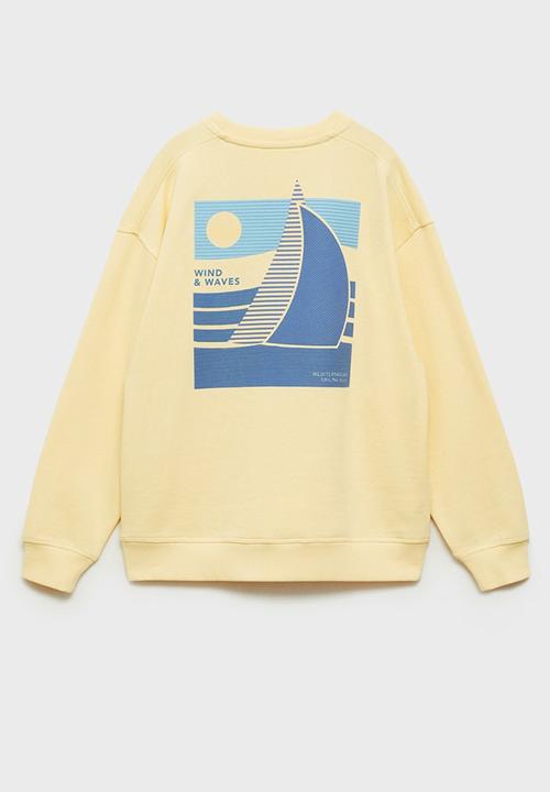 MANGO - Sweatshirt wind - medium yellow