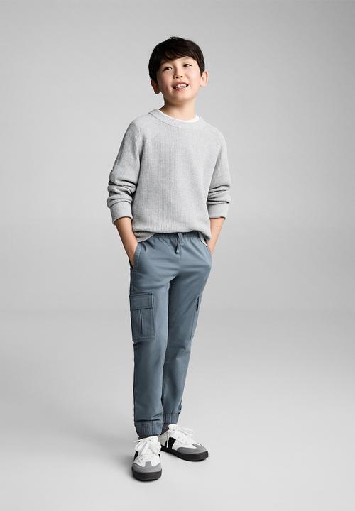 MANGO - Trousers kenia - lt pastel blue