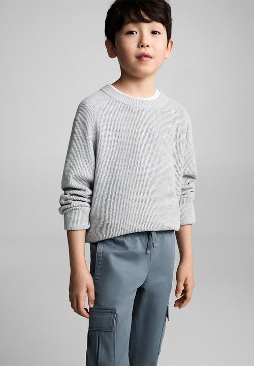 MANGO - Trousers kenia - lt pastel blue